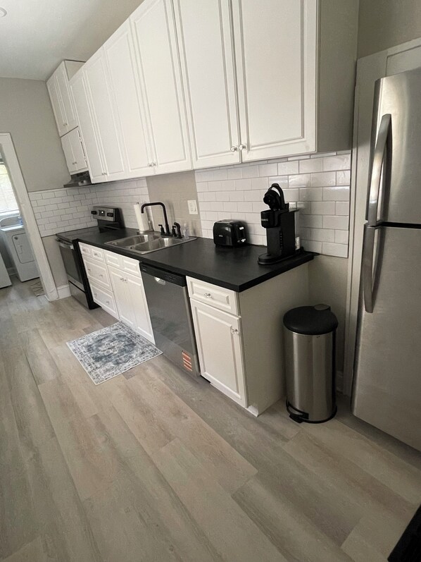 Microwave, oven, stovetop, dishwasher