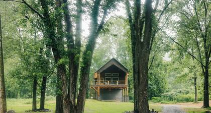Brand new River Cabin ready for floating swimming or fishing . Close to Skiing!!