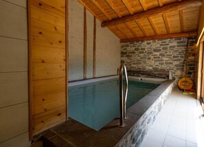 Indoor pool, a heated pool