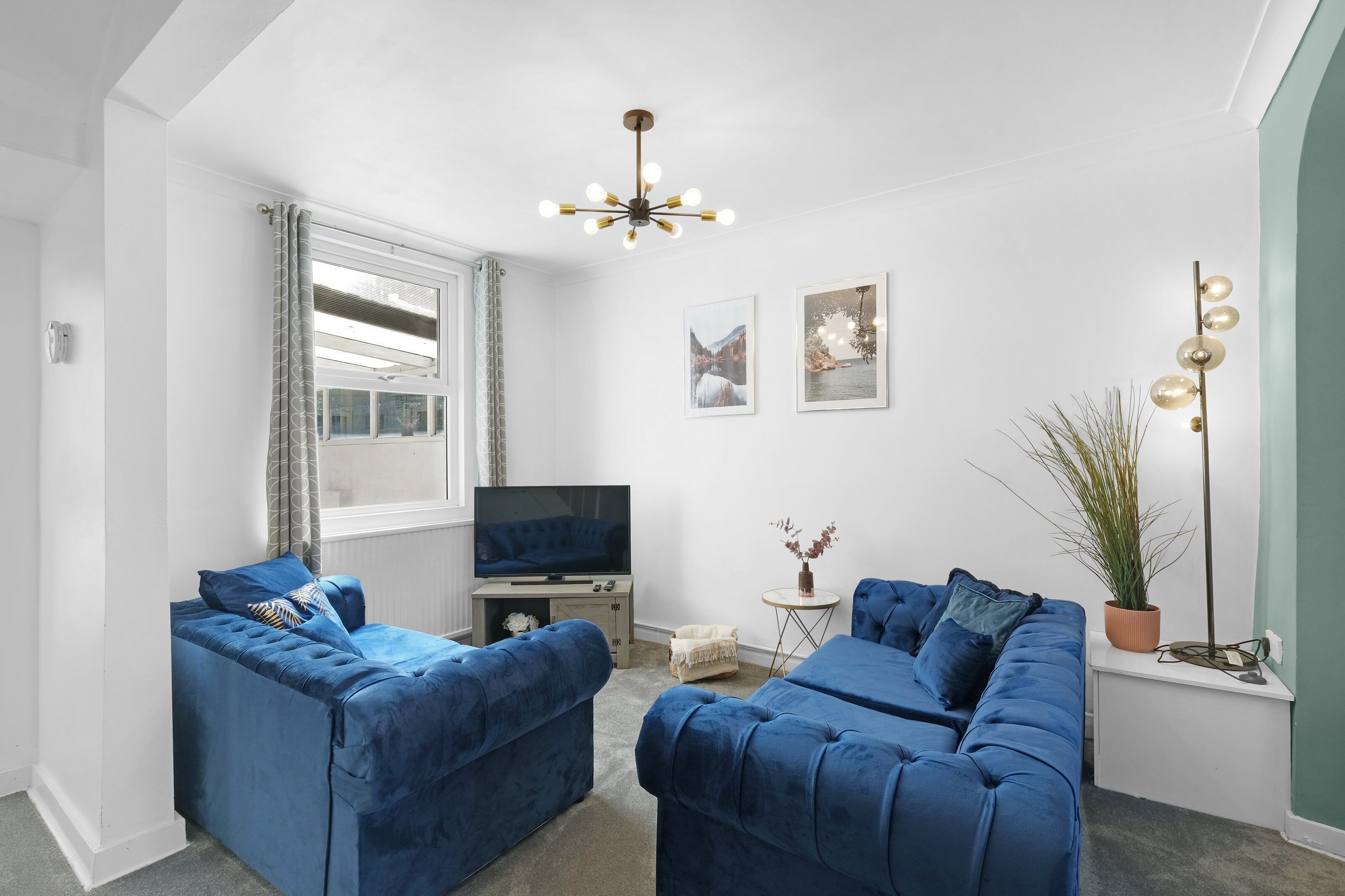 Family House, Patio | Living area | 42-inch Smart TV with satellite channels, Netflix, streaming services