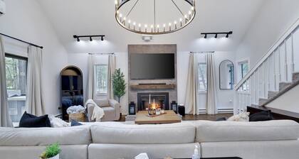 Cozy 3-bedroom chalet with WiFi and AC in delightful Tobyhanna.