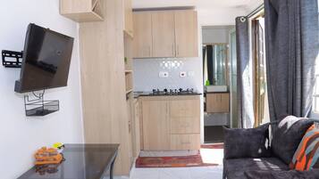 Double Room | Living area | 24-inch Smart TV with digital channels