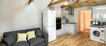 Very spacious property across the road from a lovely golden sanded beach.