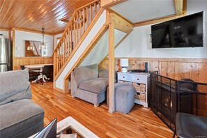 TV connectée, cheminée