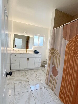 Towels, soap, toilet paper