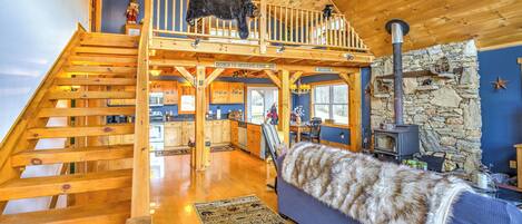 Smart-tv en een open haard