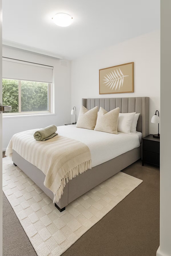 1 habitación, tabla de planchar con plancha, wifi y ropa de cama
