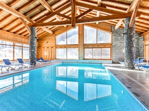 Indoor pool, a heated pool - Le Hameau du Rocher Blanc by Interhome (Serre Chevalier)