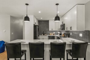 Fridge, microwave, oven, stovetop - Modern Arvada Duplex | Chic + Central (Arvada)