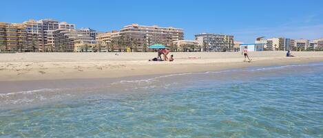 On the beach