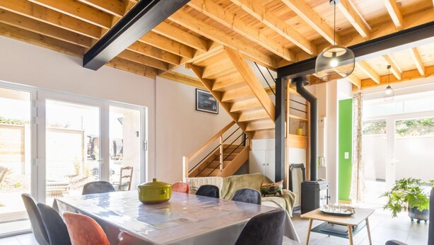 Interior - Bright house with terrace and private garden near the beach (Bretteville)