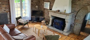 TV connectée, cheminée