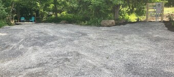 Rv and campsite on the Deer River. 50 amp, sewage dump. 15x60 pad