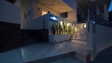 Front of property – evening/night