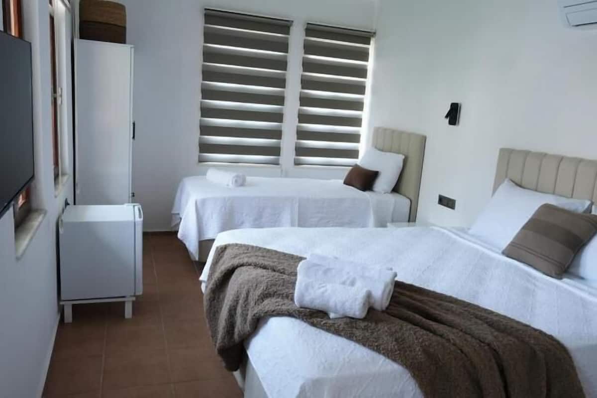 Deluxe Triple Room, Balcony, Partial Sea View | Iron/ironing board, free WiFi