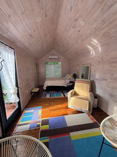 Tiny House located behind the Bell Buckle Mosaic House in Bell Buckle, Tennessee