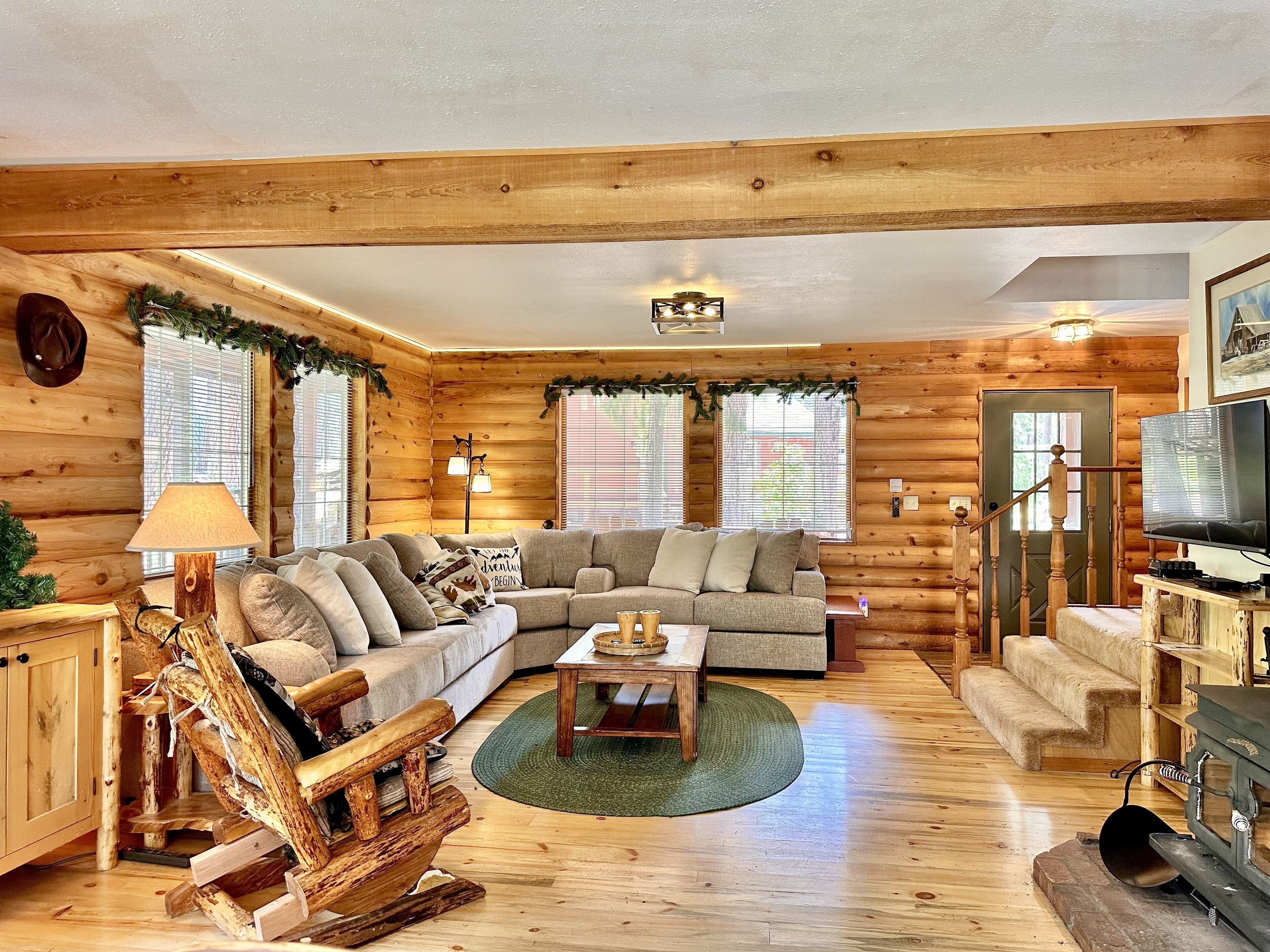 Cabin, 3 phòng ngủ | Khu phòng khách