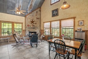 Cabin, 2 Bedrooms | Dining