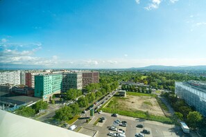 Vue depuis lâhĂ©bergement