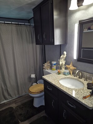 Towels, soap, toilet paper