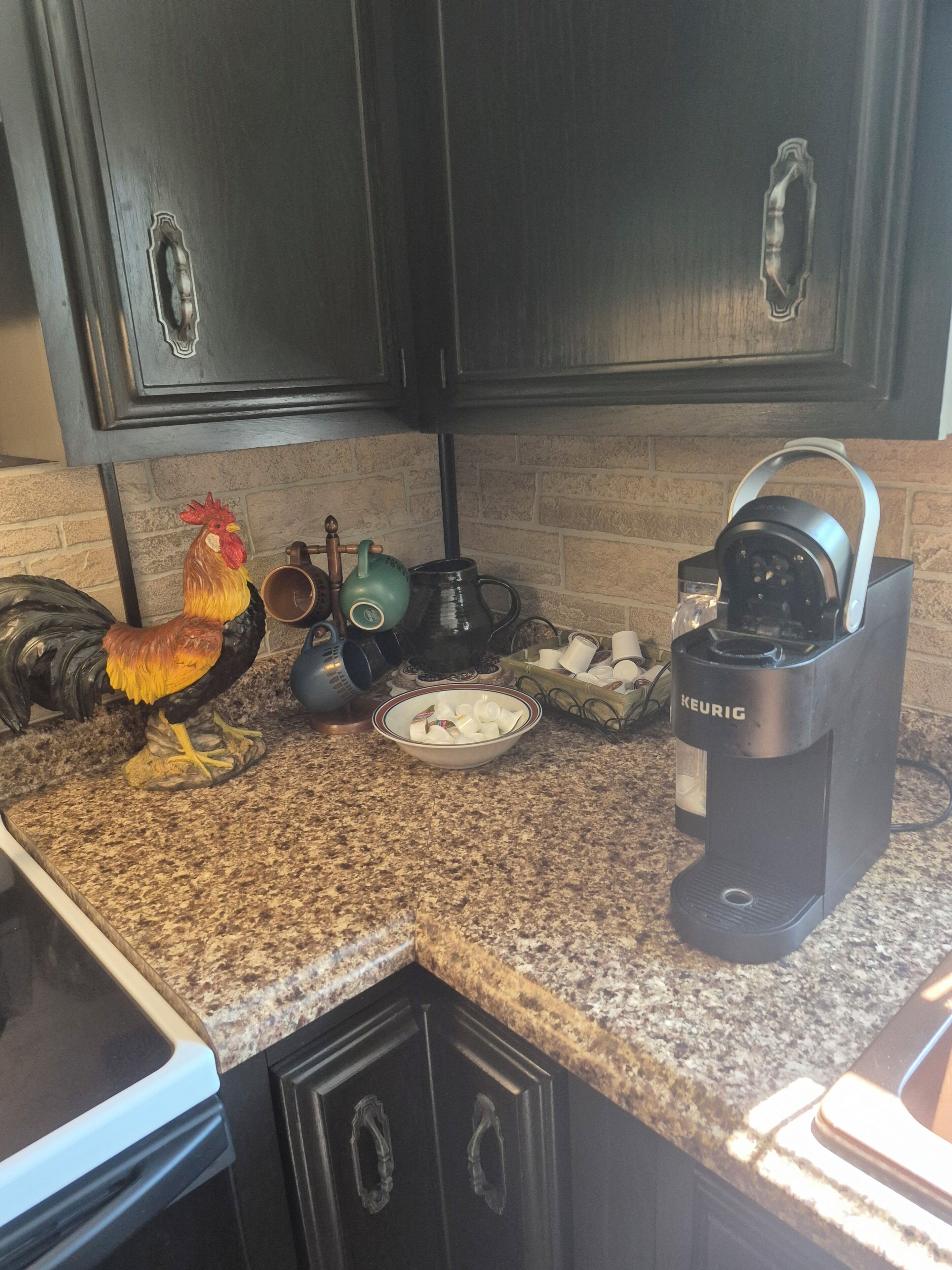 Microwave, oven, stovetop, paper towels