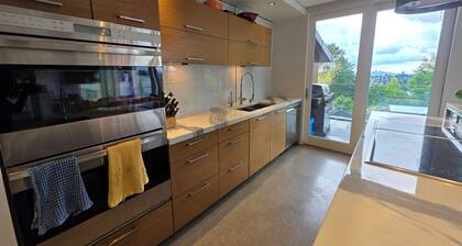 Modern 4-Story Family Home in North Burnaby w/ Games Room & Sunset Views