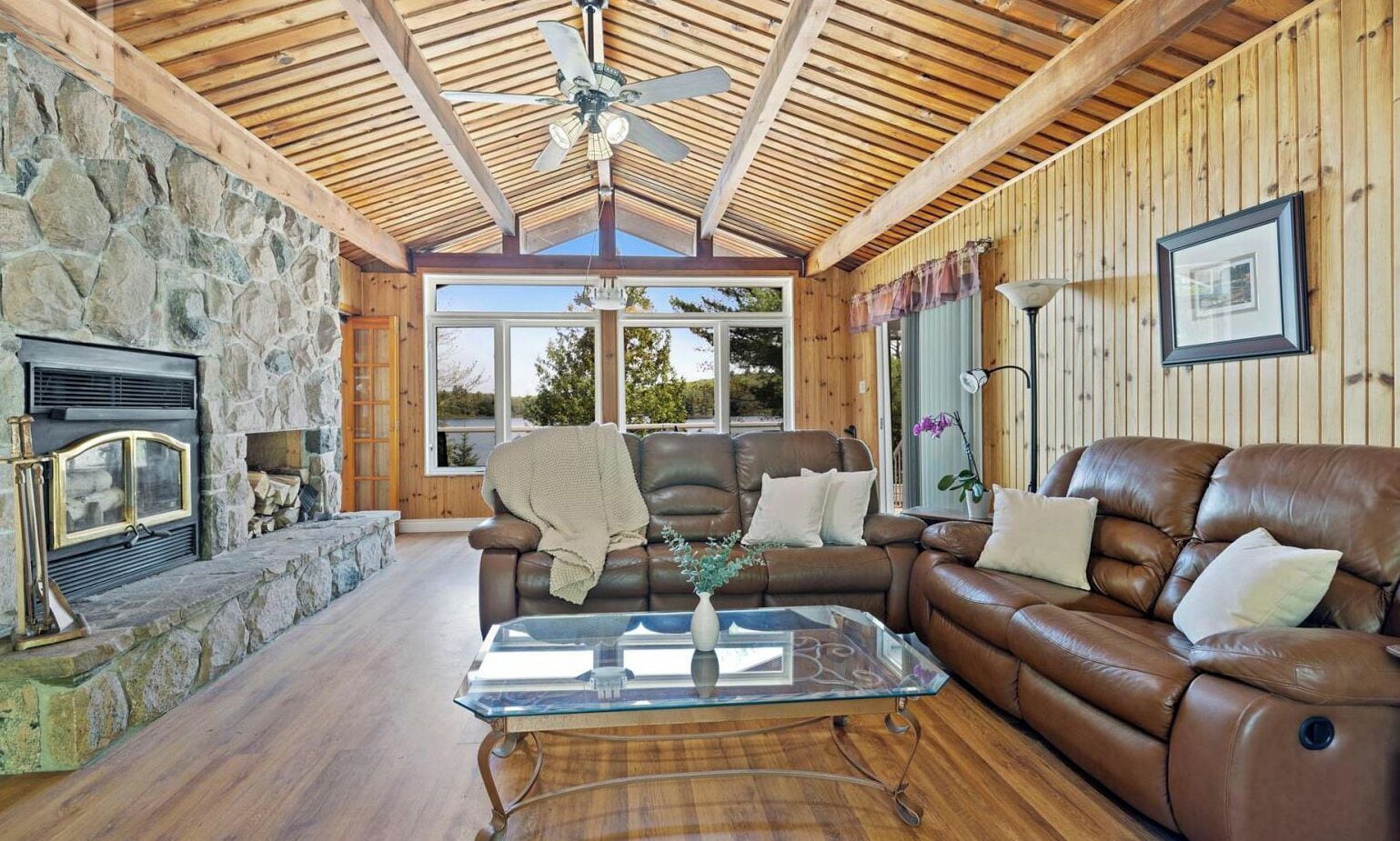 Télévision, cheminée