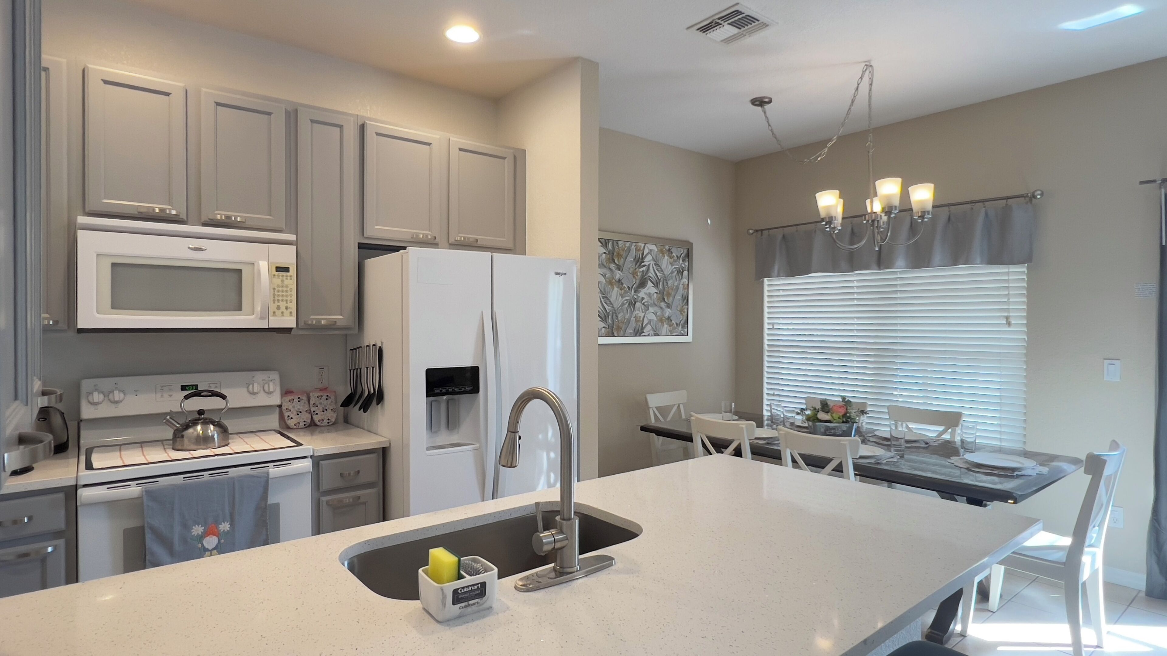 Microwave, oven, stovetop, dishwasher