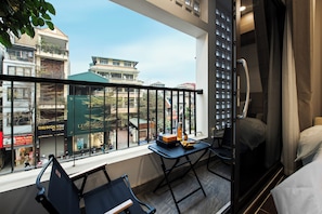 Deluxe tweepersoonskamer, balkon | Uitzicht vanuit de kamer