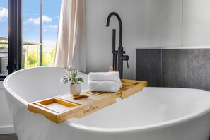 Hair dryer, towels