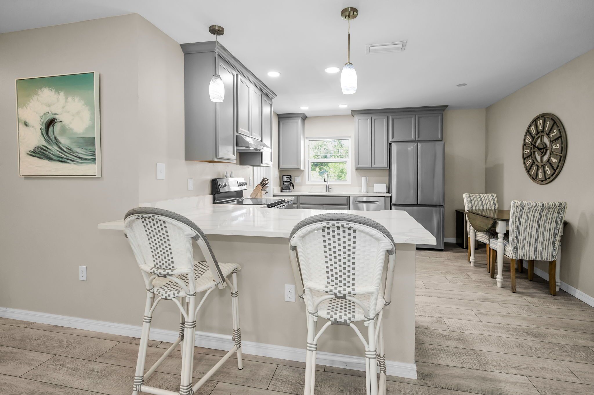 Microwave, oven, stovetop, dishwasher