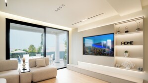 Deluxe Villa, Balcony, Beach View | Living area - Villa Cosmo (Rrashbull)