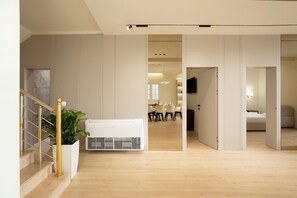 Deluxe-villa - balkon - strandudsigt | Opholdsområde