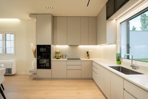 Deluxe-villa - balkon - strandudsigt | Opholdsområde