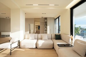 Vila Deluks, balkon, pemandangan pantai | Area keluarga