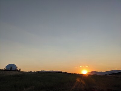 Stay in a unique space while visiting Montana in this family friendly Dome