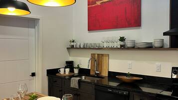 Microwave, oven, stovetop, dishwasher