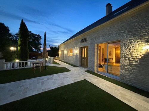 Maison de campagne tout confort avec piscine chauffée en Eure et Loire