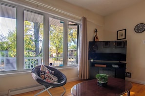Smart TV, chimenea