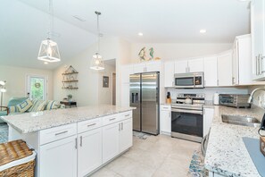 Microwave, oven, stovetop, dishwasher