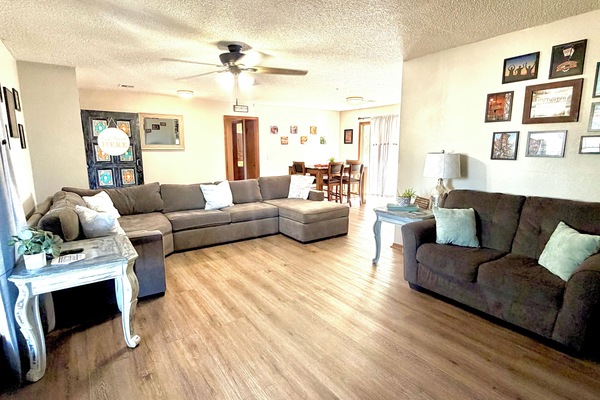 Large open living room