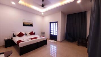 Desk, laptop workspace