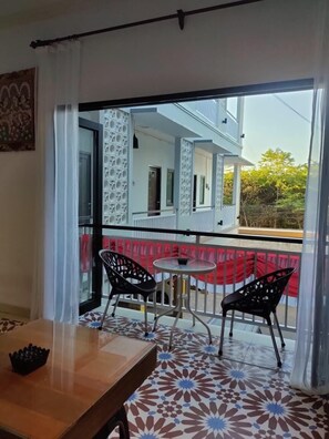 Uitzicht vanaf balkon