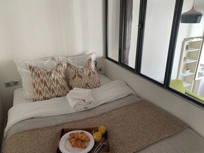 Desk, iron/ironing board, travel cot, free WiFi