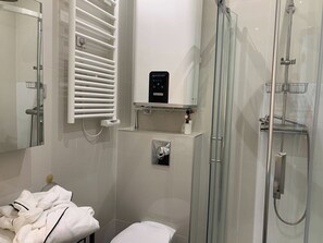 Hair dryer, towels