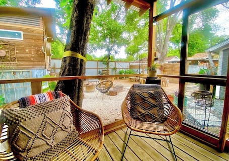 Property grounds. Tucked Away Stay in East ATX