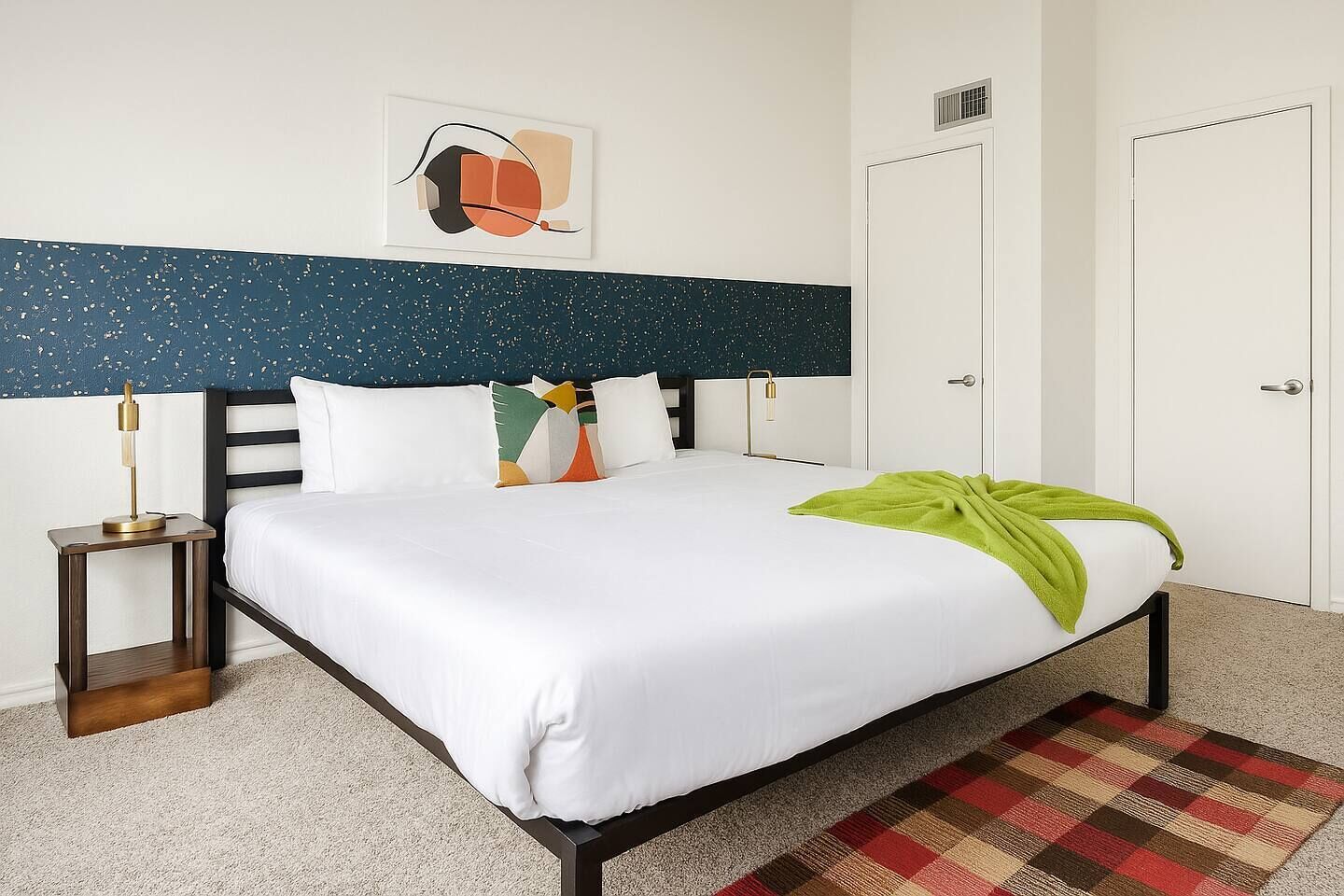 Desk, iron/ironing board, WiFi (free), bed sheets