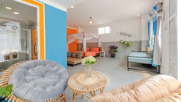 Honeymoon Double Room, Garden View | Blackout curtains, iron/ironing board, free WiFi