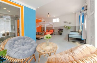 蜜月双人房, 花园景观 | 遮光窗帘、熨斗/熨衣板、免费 WiFi