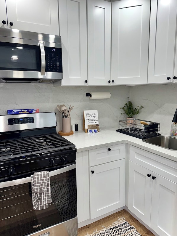 Microwave, oven, stovetop